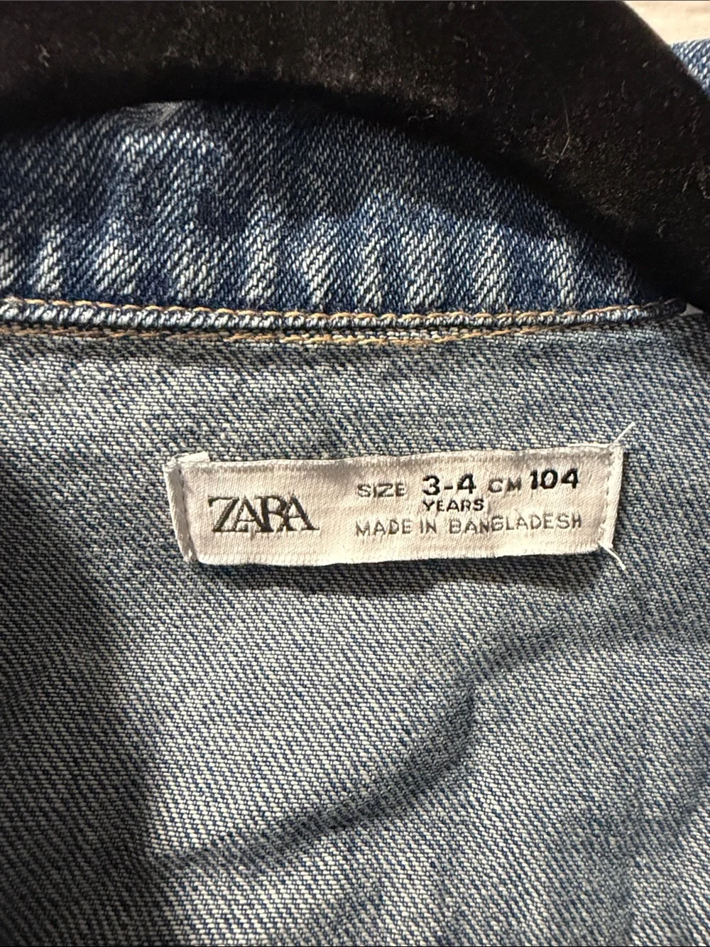 Zara Light Blue Denim Jumpsuit for Kids Size 3-4